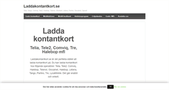 Desktop Screenshot of laddakontantkort.se