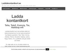 Tablet Screenshot of laddakontantkort.se